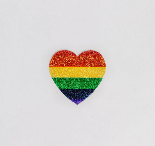 Rainbow Heart Body Sticker